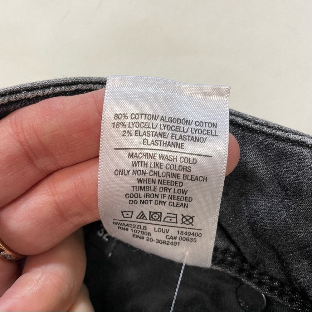 New Hudson Collin Mid-Rise Skinny Ankle Grey Jeans Size 32 - Picture 7 of 12
